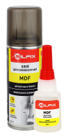 SILFIX MDF Клей двухкомпонентный на основе цианоакрилата с активатором, флакончик, 20 гр + 100 мл SILFIX MDF Клей двухкомпонентный на основе цианоакрилата с активатором, флакончик, 20 гр + 100 мл