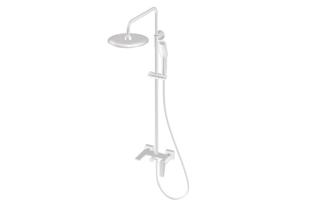 Душевая стойка со статичным изливом VIAR 28511VRW Душевая стойка со статичным изливом VIAR 28511VRW