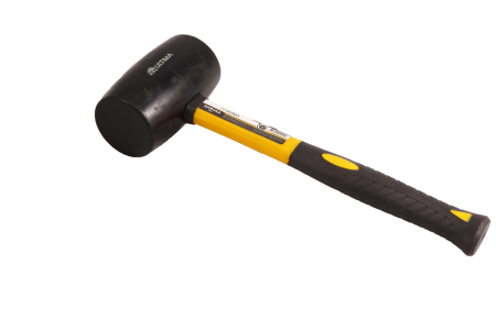 Киянка резиновая Ultima, 680 г, черная резина, фиберглассовая рукоятка Киянка резиновая Ultima, 680 г, черная резина, фиберглассовая рукоятка