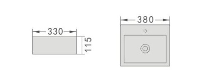 Раковина подвесная RONDA RN33246