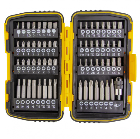 Набор бит Ultima,магнитный адаптер,CrV,в плат.боксе,64шт в комплекте