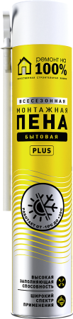 РЕМОНТ НА 100% PLUS Бытовая монтажная пена