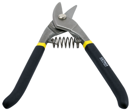 Ножницы по металлу Ultima, 225 мм, для фигурного реза, обливные рукоятки