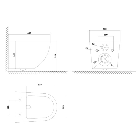 Унитаз подвесной PLAZA PL30116DP