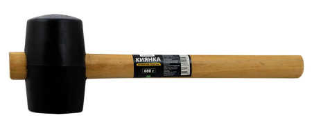 Киянка Ultima, деревянная рукоятка, 680 г, черная резина
