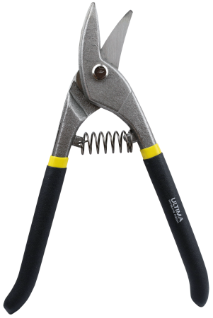 Ножницы по металлу Ultima, 225 мм, для фигурного реза, обливные рукоятки