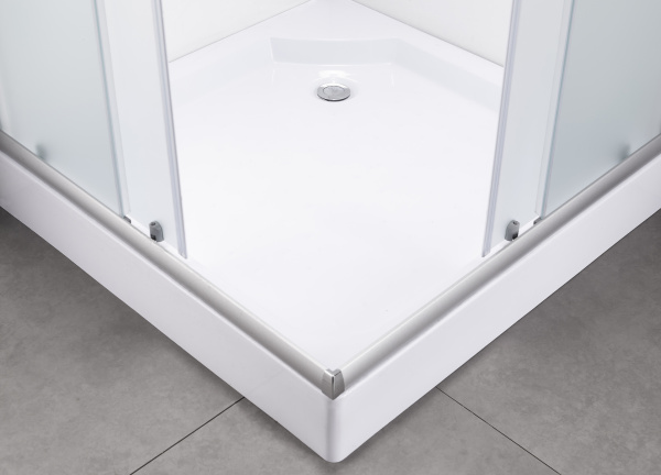 Душевой уголок MINO, прозр. стекла, квадратный, хром MN-90PСS-SD-C