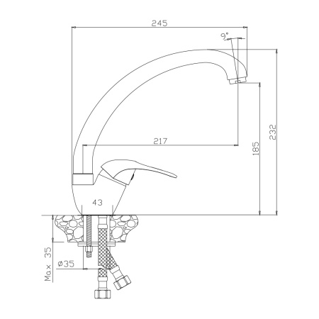 Смеситель для кухни VEGA 12431VE