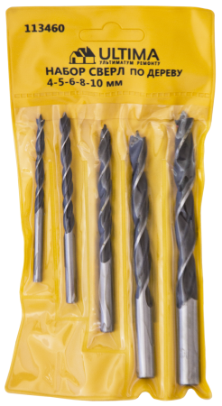 Набор спиральных сверл ULTIMA по дереву