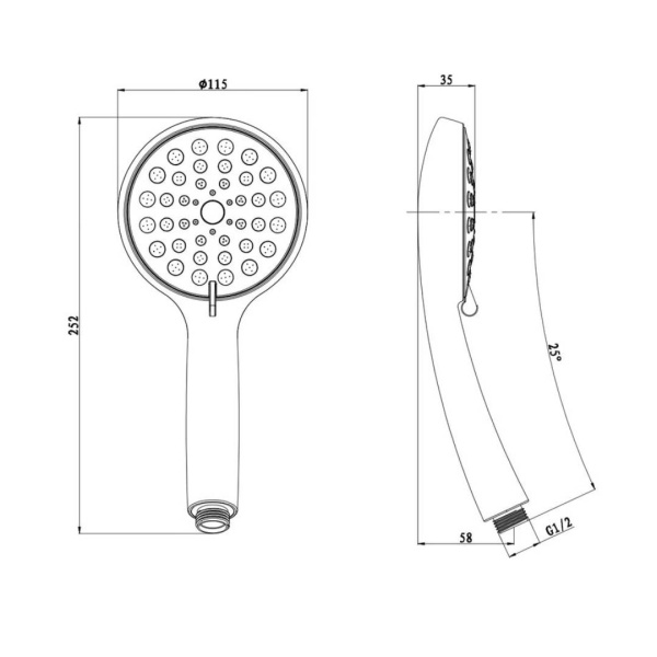 Лейка для душа D189